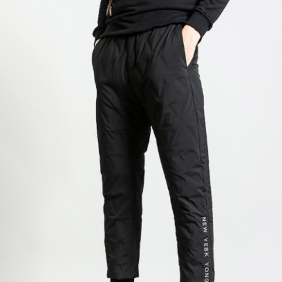 Light luxury winter plush and thickened down pants
